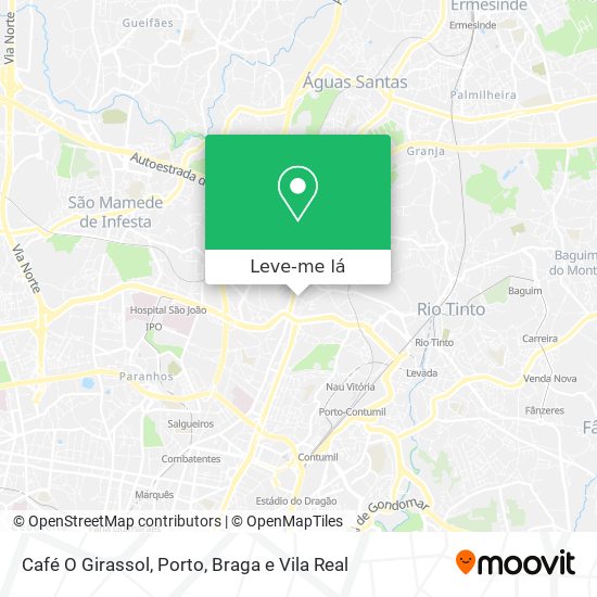 Café O Girassol mapa