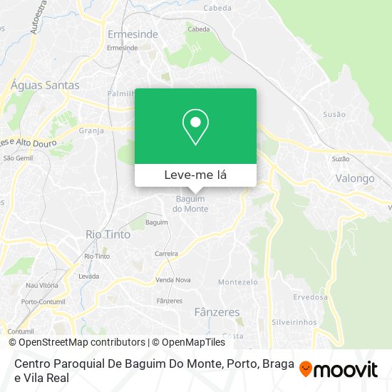 Centro Paroquial De Baguim Do Monte mapa
