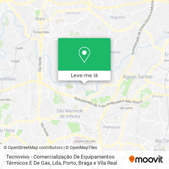 Tecnovivo - Comercialização De Equipamentos Térmicos E De Gás, Lda mapa