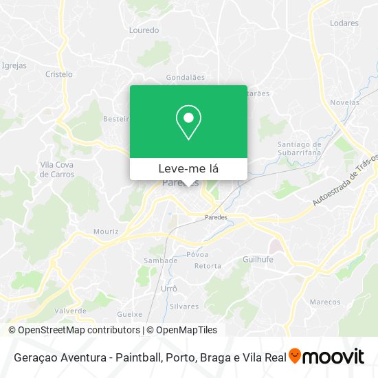 Geraçao Aventura - Paintball mapa
