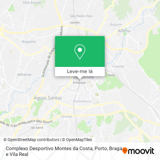 Complexo Desportivo Montes da Costa mapa