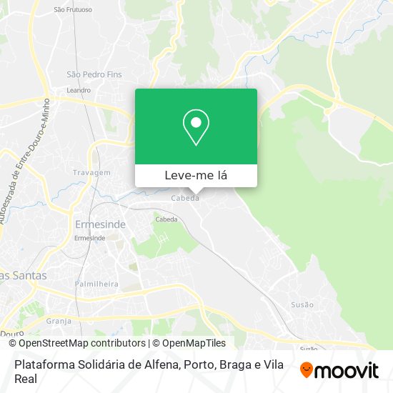 Plataforma Solidária de Alfena mapa