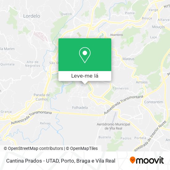 Cantina Prados - UTAD mapa