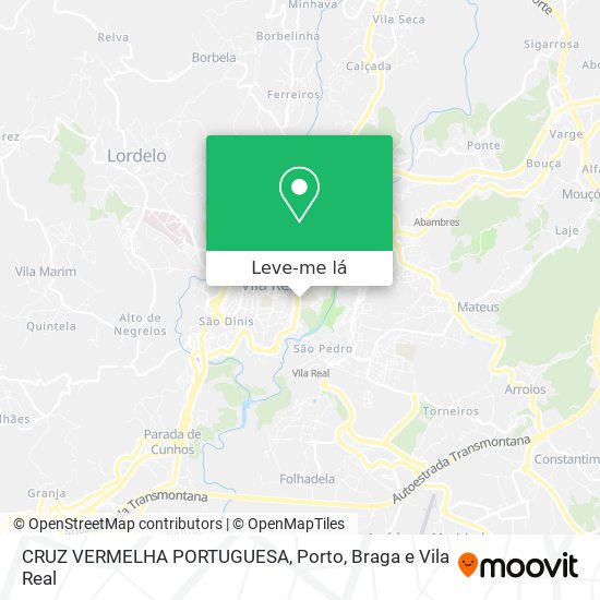 CRUZ VERMELHA PORTUGUESA mapa