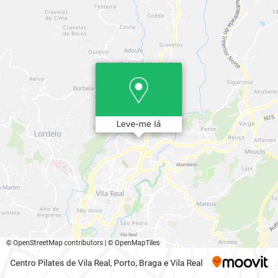 Centro Pilates de Vila Real mapa