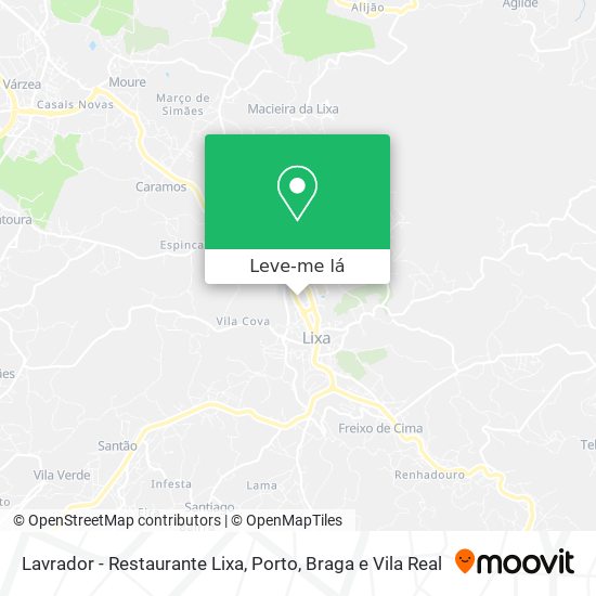 Lavrador - Restaurante Lixa mapa