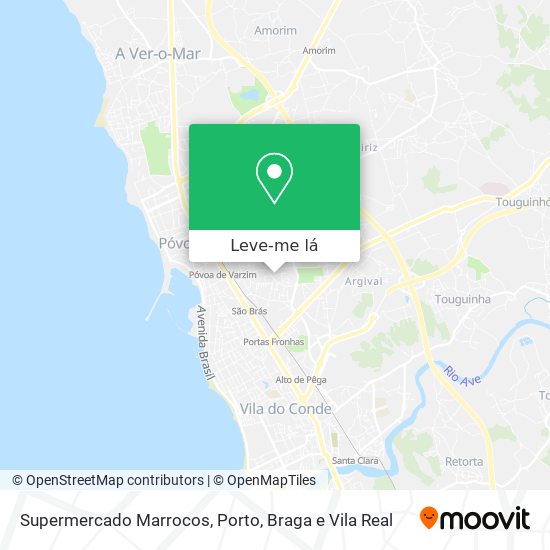 Supermercado Marrocos mapa