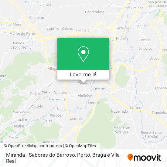 Miranda - Sabores do Barroso mapa