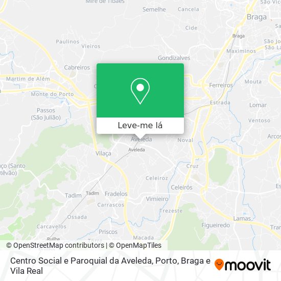 Centro Social e Paroquial da Aveleda mapa
