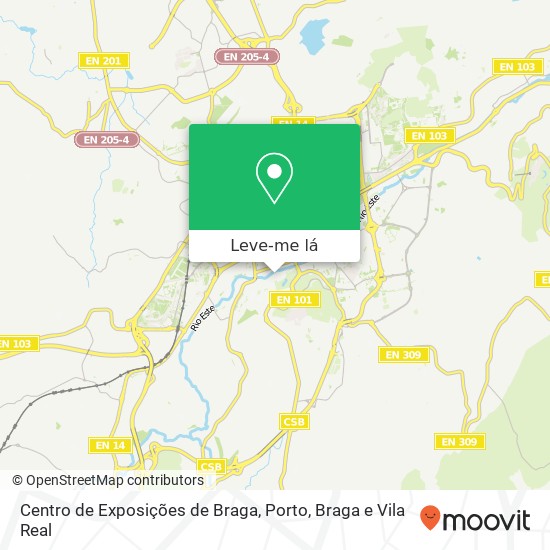 Centro de Exposições de Braga mapa