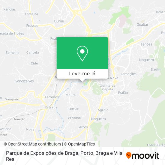 Parque de Exposições de Braga mapa