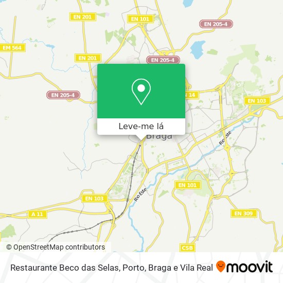Restaurante Beco das Selas mapa