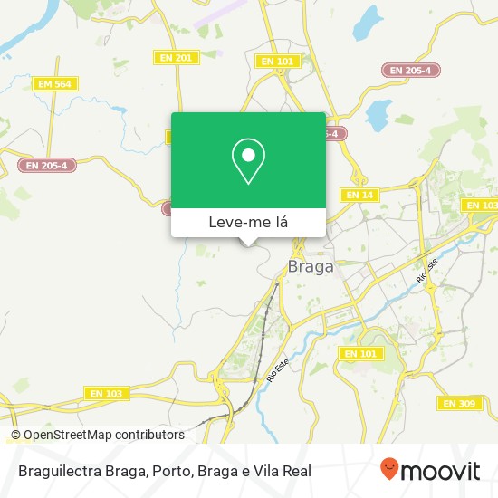 Braguilectra Braga mapa