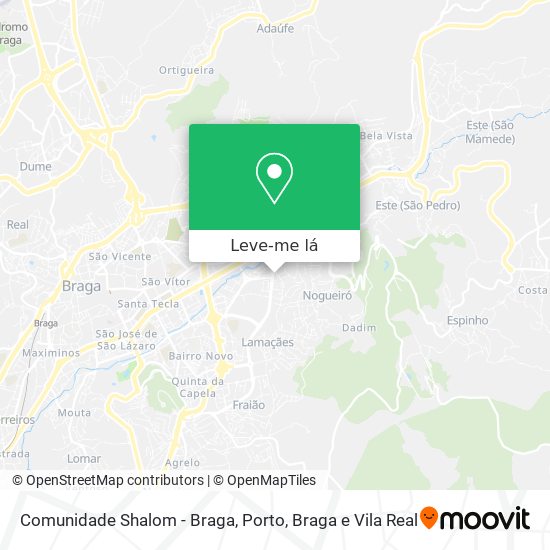 Comunidade Shalom - Braga mapa