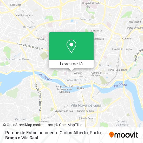 Parque de Estacionamento Carlos Alberto mapa
