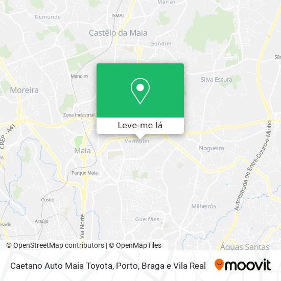 Caetano Auto Maia Toyota mapa