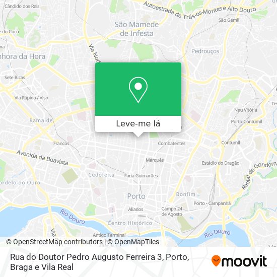 Rua do Doutor Pedro Augusto Ferreira 3 mapa