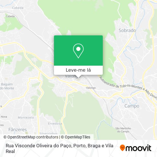 Rua Visconde Oliveira do Paço mapa