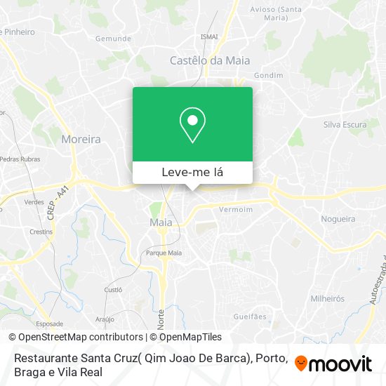 Restaurante Santa Cruz( Qim Joao De Barca) mapa