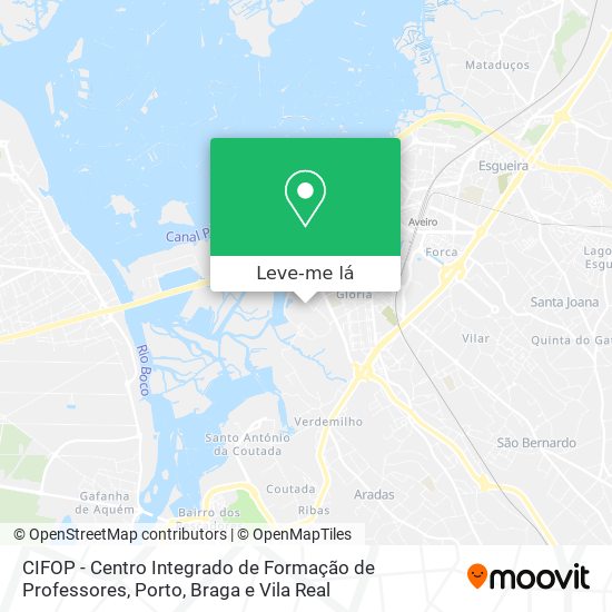 CIFOP - Centro Integrado de Formação de Professores mapa