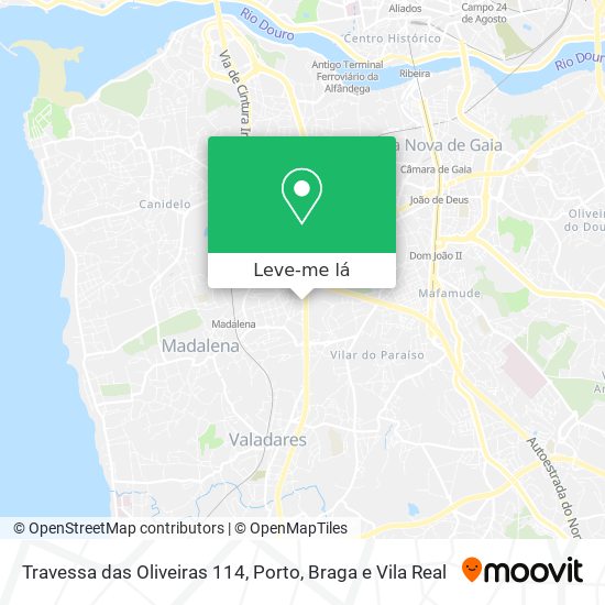 Travessa das Oliveiras 114 mapa
