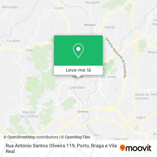 Rua António Santos Oliveira 119 mapa