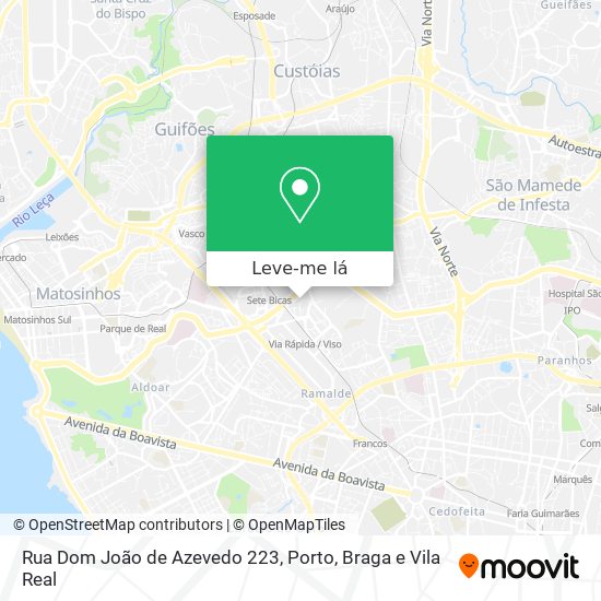 Rua Dom João de Azevedo 223 mapa