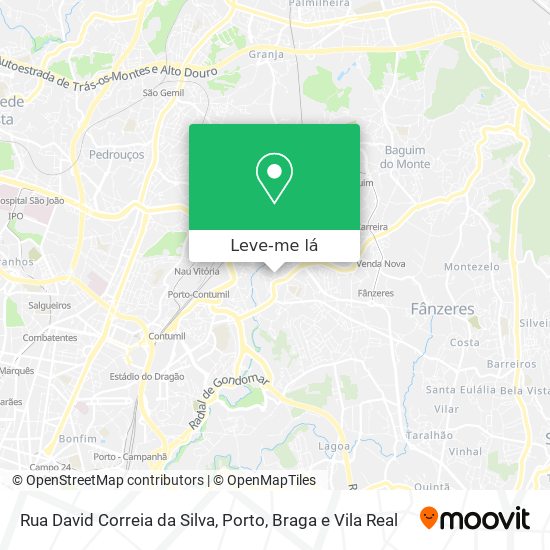 Rua David Correia da Silva mapa