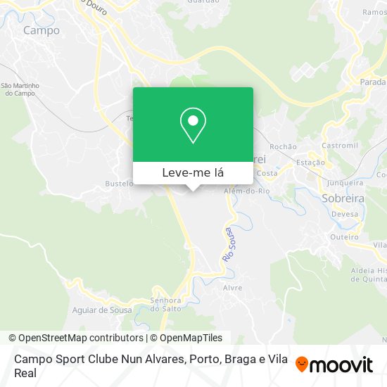 Campo Sport Clube Nun Alvares mapa