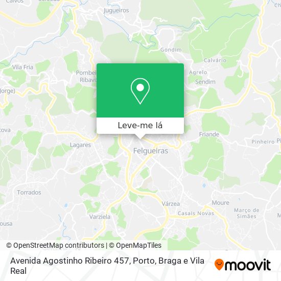 Avenida Agostinho Ribeiro 457 mapa