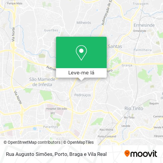 Rua Augusto Simões mapa