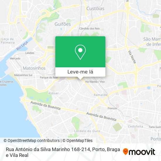 Rua António da Silva Marinho 168-214 mapa