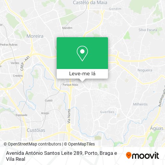 Avenida António Santos Leite 289 mapa