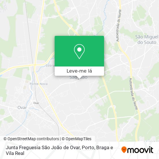 Junta Freguesia São João de Ovar mapa