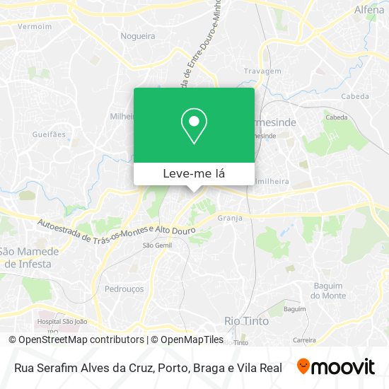 Rua Serafim Alves da Cruz mapa