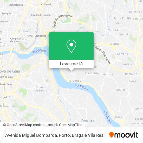 Avenida Miguel Bombarda mapa