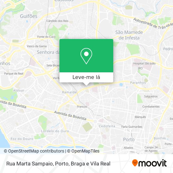 Rua Marta Sampaio mapa