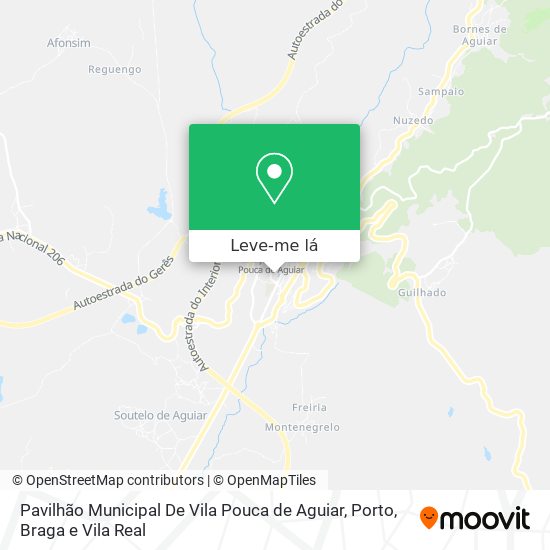 Pavilhão Municipal De Vila Pouca de Aguiar mapa
