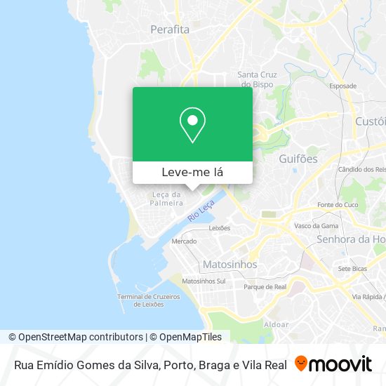 Rua Emídio Gomes da Silva mapa