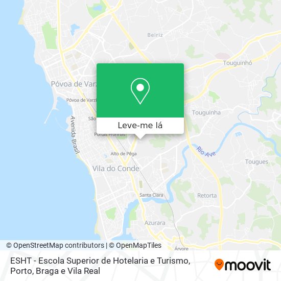 ESHT - Escola Superior de Hotelaria e Turismo mapa