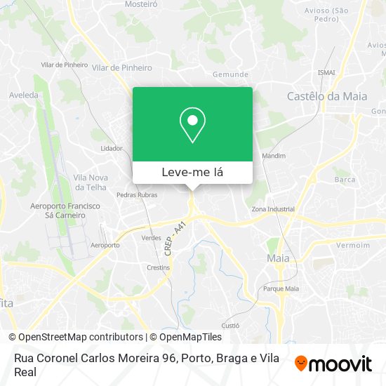 Rua Coronel Carlos Moreira 96 mapa