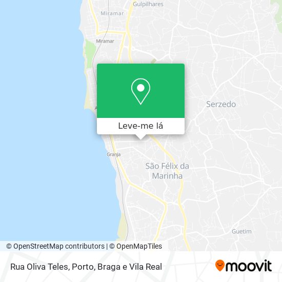 Rua Oliva Teles mapa