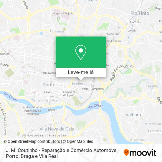 J. M. Coutinho - Reparação e Comércio Automóvel mapa