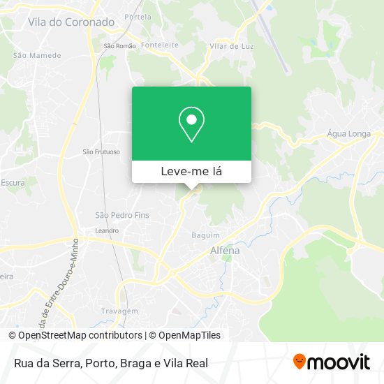 Rua da Serra mapa