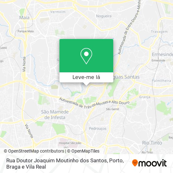 Rua Doutor Joaquim Moutinho dos Santos mapa