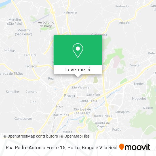 Rua Padre António Freire 15 mapa