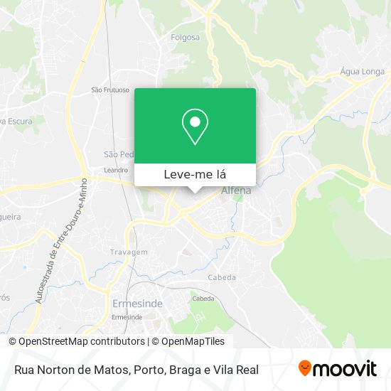 Rua Norton de Matos mapa