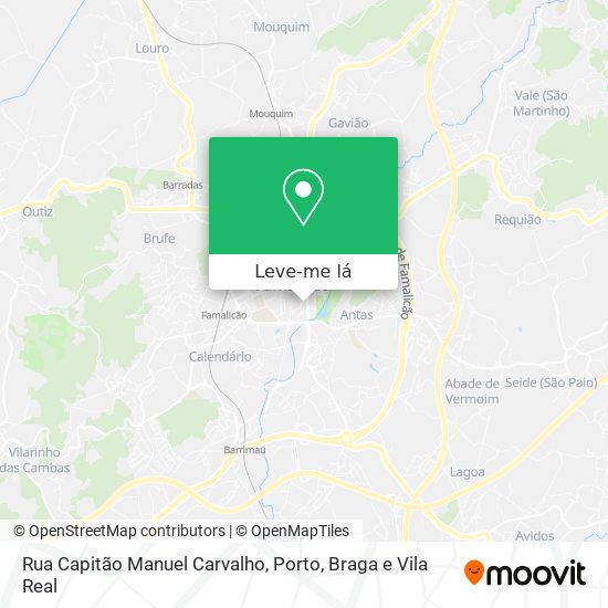 Rua Capitão Manuel Carvalho mapa