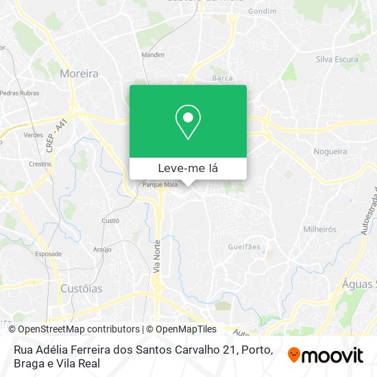 Rua Adélia Ferreira dos Santos Carvalho 21 mapa