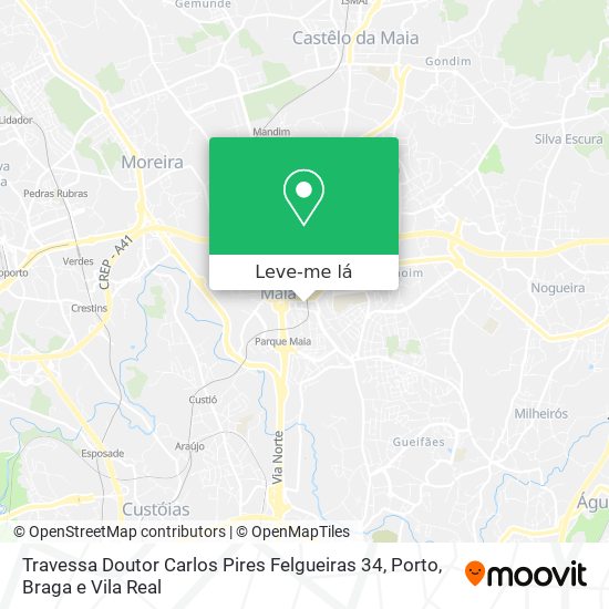 Travessa Doutor Carlos Pires Felgueiras 34 mapa